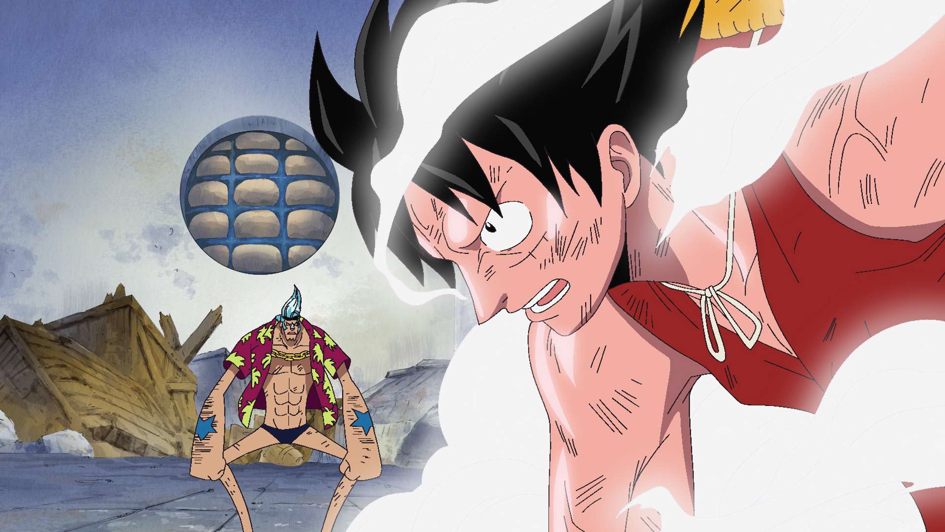 One Piece : Saga 05 - Water Seven - Épisode 300 : Zoro, dieu ou démon ?,  Vision de l’avatar d’Ashura., image size:1920x1080